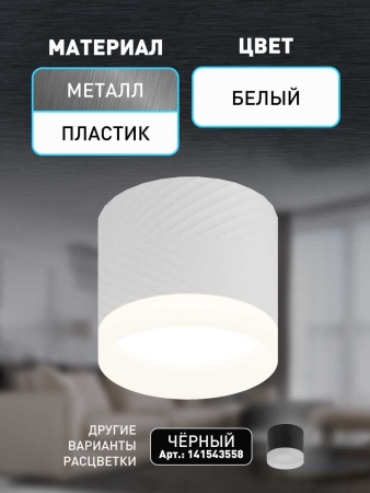 Настенно-потолочный светильник ЭРА OL38 WH Б0056387