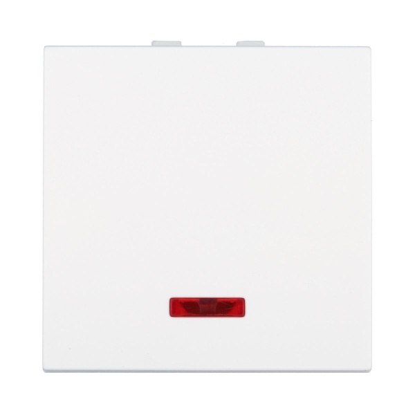 Выключатель LK Studio с индикатором 45х45мм (схема 1L) 16 A, 250 B (белый) LK45 850904-1