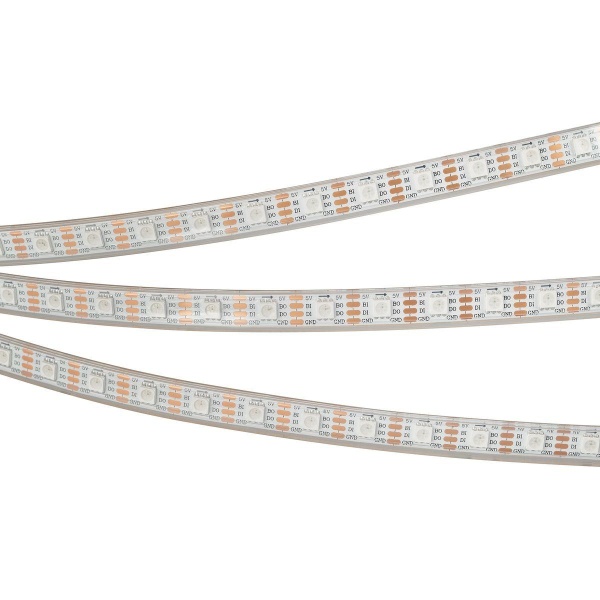 Светодиодная влагозащищенная лента Arlight Бегущий огонь 12W/m 60Led/m 5060SMD разноцветный 5M SPI-P-B60-12mm 5V RGB-PX1-BPT 041167