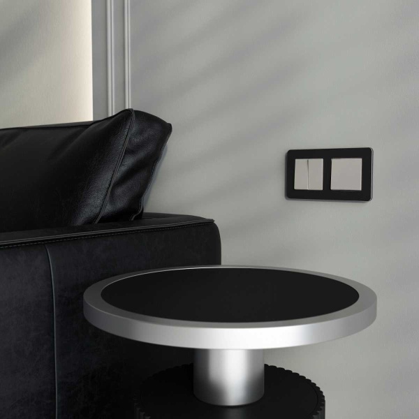 Выключатель одноклавишный (дымчатый) W1210004/ a069447