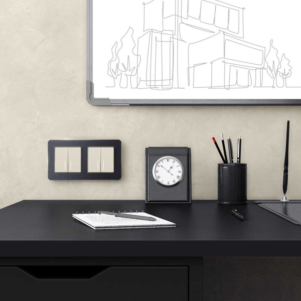 Выключатель двухклавишный Werkel с подсветкой айвори матовый W1120162 4690389184673