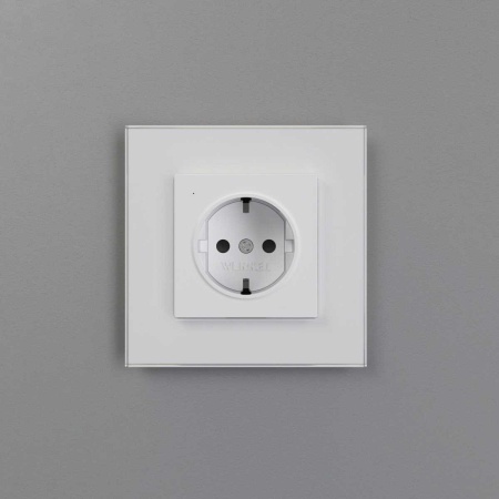 Розетка с подсветкой Werkel белый a069612