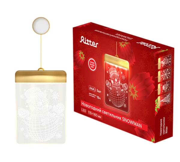 Автономный рождественский светильник Ritter SNOWMAN 3D 3хAA 29204 3 Автономный рождественский светильник Ritter SNOWMAN 3D 3хAA 29204 3
