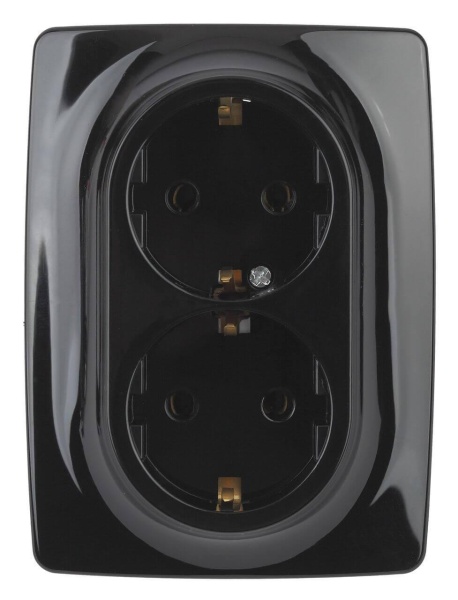 Розетка ЭРА 12 2x2P E Schuko со шторками 16A 250V 12-2108-06 Б0036447 Розетка ЭРА 12 2x2P E Schuko со шторками 16A 250V 12-2108-06 Б0036447