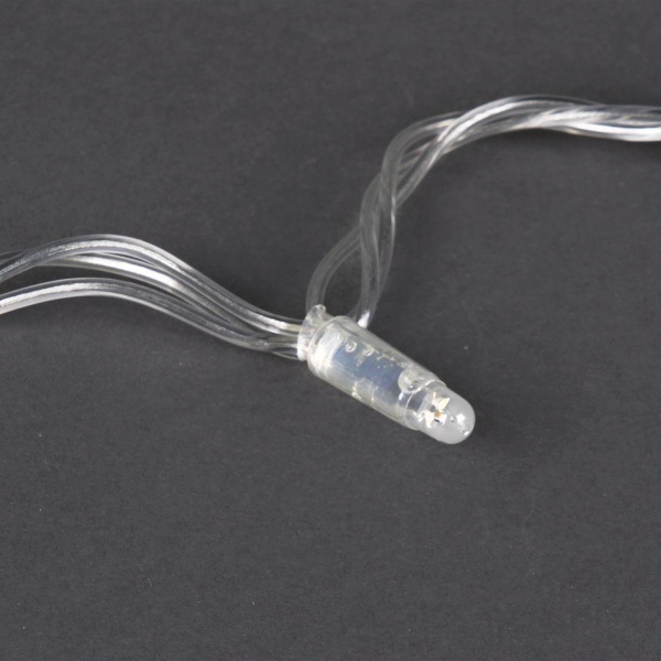 Уличная светодиодная гирлянда Sneha нить 230V теплый белый мерцающий A-047C WW/WT FLASH