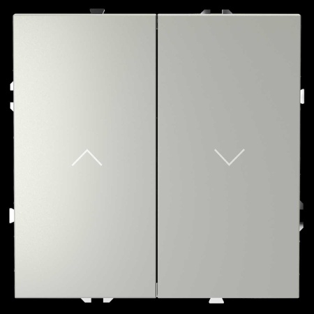 Выключатель встраиваемый S70 для жалюзи 10А, (сталь) Voltum VLS020705