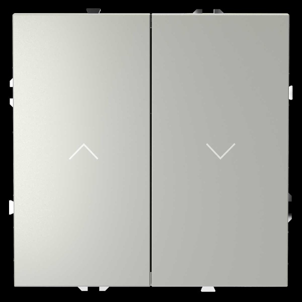 Выключатель встраиваемый S70 для жалюзи 10А, (сталь) Voltum VLS020705