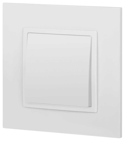 Кнопка ЭРА Elegance 14-1111-01М , 10АХ-250В, белый матовый Б0065810
