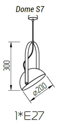 Подвесной светильник TopDecor Dome S7 09