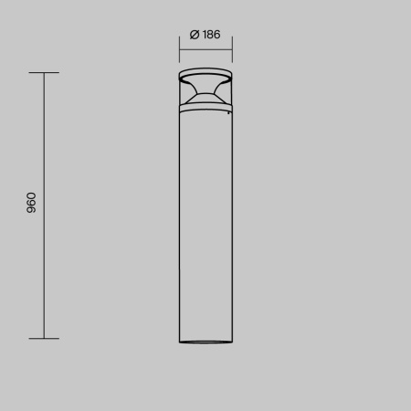 Ландшафтный светильник Maytoni Outdoor O496FL-L21B3K2