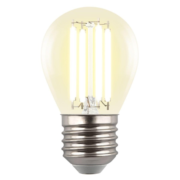 Лампа светодиодная Uniel E27 4W 3000K прозрачная LED-G45-4W/3000K/E27/CL GLY01TR UL-00011940