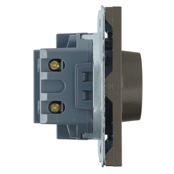 Выключатель диммирующий (механизм), Stekker, 250В, 500W Эмили, RSW10-5106-09, антрацит, soft touch 49920