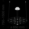 Подвесной светильник Maytoni MOD037PL-L16B
