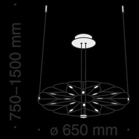 Подвесной светильник Maytoni MOD037PL-L16B