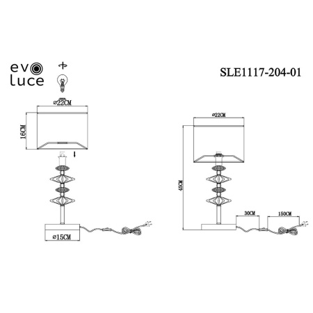 Настольная лампа Evoluce Attic SLE1117-204-01