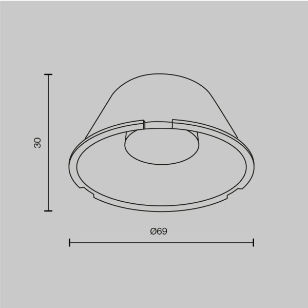 Линза Maytoni Technical Focus Led LensD69-60 Линза Maytoni Technical Focus Led LensD69-60