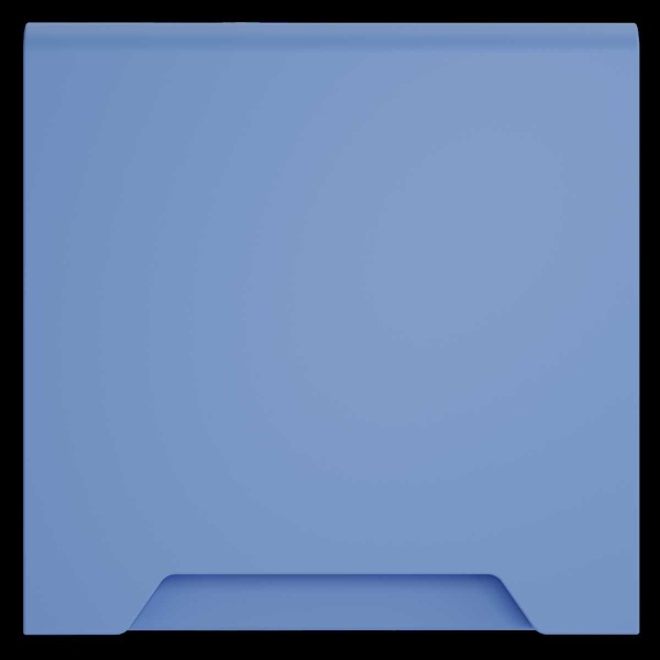 Накладка для розетки с заземлением, защитными шторками и крышкой, S70 (деним) Voltum VLS000815