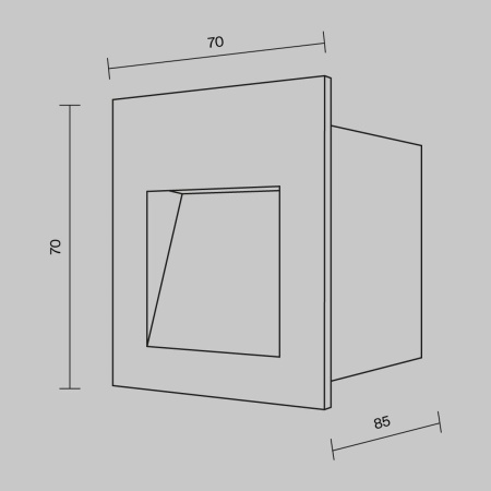 Уличный светодиодный светильник Maytoni Arca O038-L3W