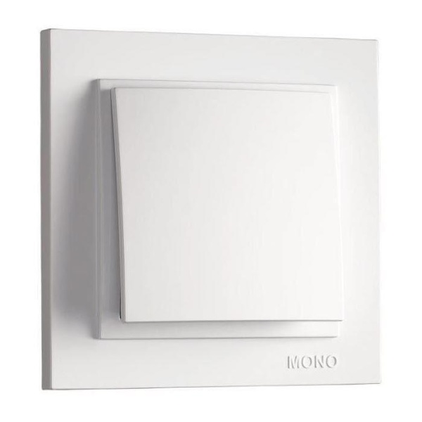 Выключатель Mono Electric Despina одноклавишный белый 102-190025-100 Выключатель Mono Electric Despina одноклавишный белый 102-190025-100