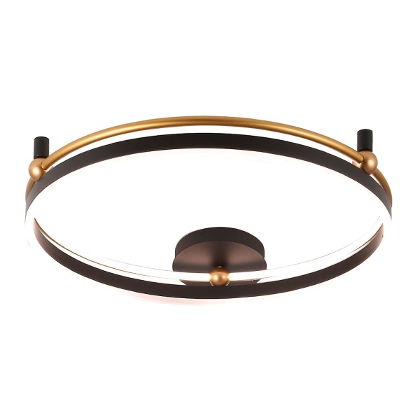 Потолочный светодиодный светильник Crystal Lux Fernando PL72W Led Black/Gold
