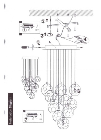 Подвесная люстра Imperium Loft Round Cluster 84597-22