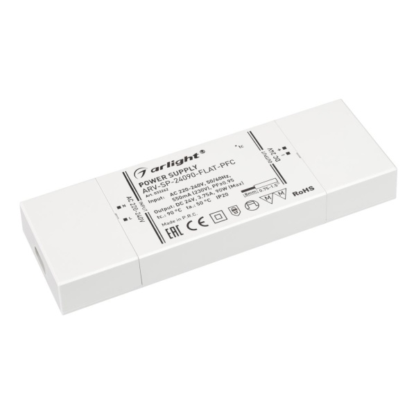 Блок питания Arlight ARV-SP-24012-FLAT-PFC 24V 90W IP20 3,75A 033262