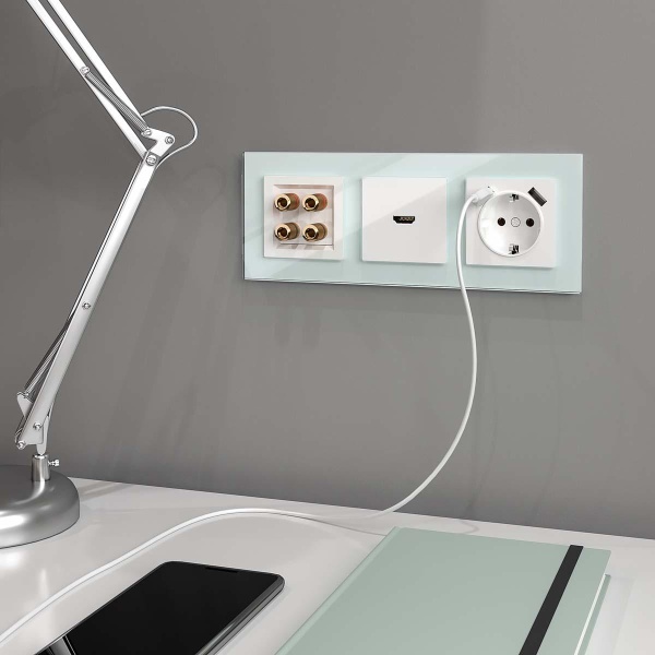 Акустическая розетка Werkel белая W1185001 4690389155536 Акустическая розетка Werkel белая W1185001 4690389155536