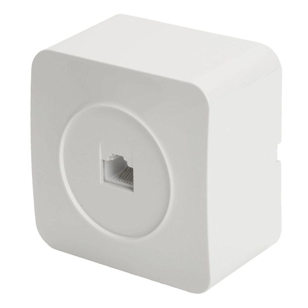 Розетка компьютерная RJ-45 Stekker София белый MST00-20-01 49300