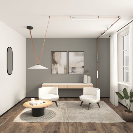 Трековый светильник Denkirs Belty Grill DK5571-BK