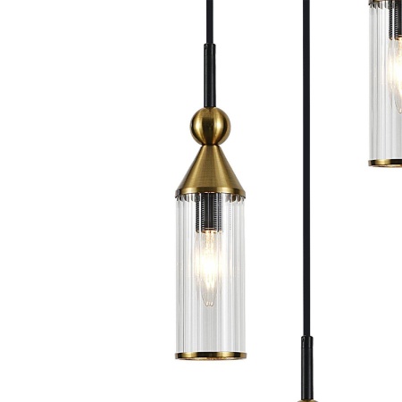 Подвесная люстра Indigo Torazzo 13037/3S Black V000532