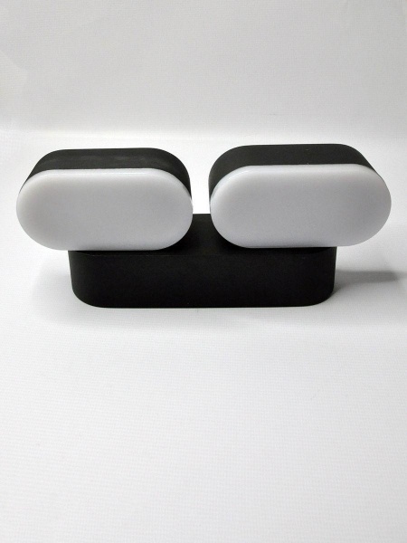 Уличный настенный светодиодный светильник Elvan GW-820A/2-12W-WW-Bk