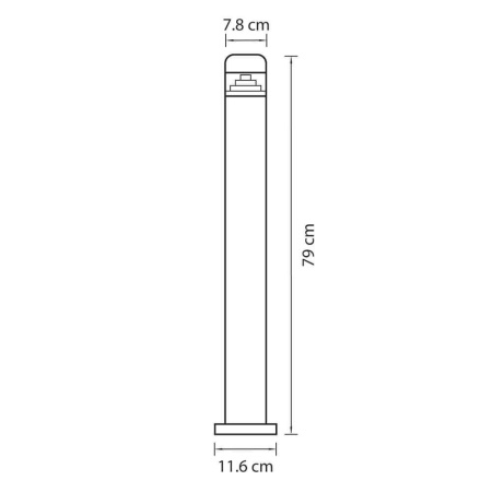 Уличный светодиодный светильник Lightstar Raggio 376707