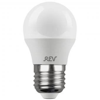 Лампа светодиодная REV Е27 5W 2700 K теплый свет шар 32262 7