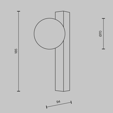 Настенный светильник Maytoni Modern Yora MOD464WL-L3BS3K