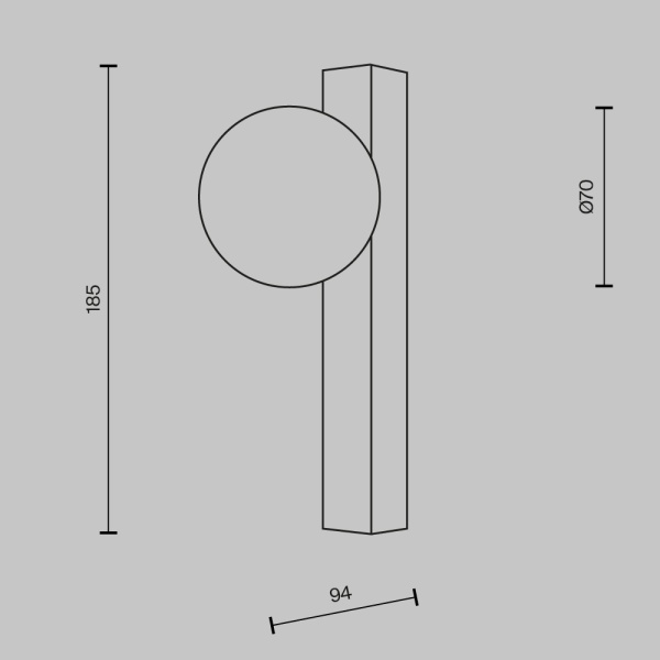 Настенный светильник Maytoni Modern Yora MOD464WL-L3BS3K