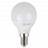 Лампа светодиодная ЭРА E14 7W 6000K матовая LED P45-7W-860-E14