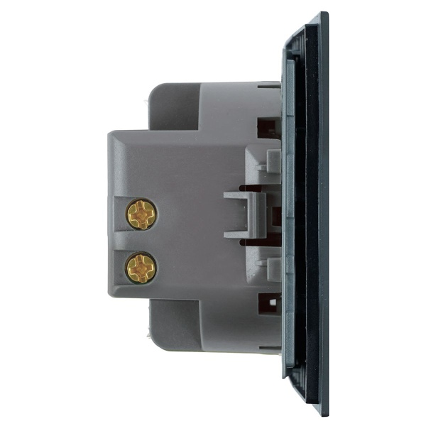 Переключатель 1-клавишный (механизм), Stekker, 250В, 10A Мия, RSW10-3105-05, черный бархат 50447