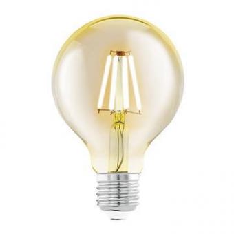 Лампа светодиодная филаментная E27 4W 2200К янтарь 11556
