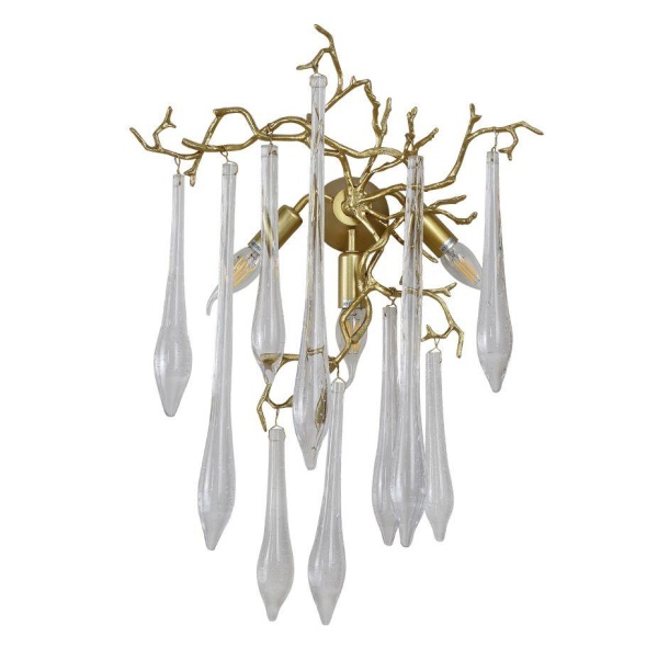 Настенный светильник Crystal Lux Reina AP3 Gold Pearl Настенный светильник Crystal Lux Reina AP3 Gold Pearl
