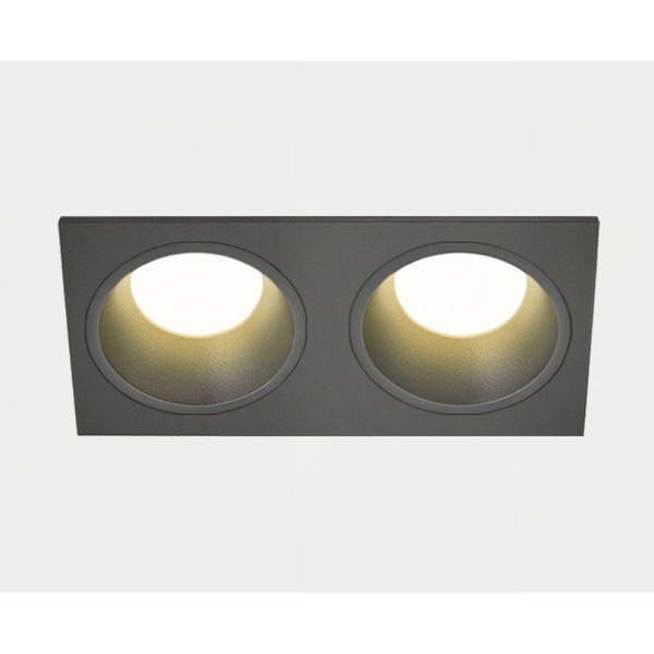 Встраиваемый светильник Italline IT08-8013 black 3000K 2 шт + IT08-8015 black
