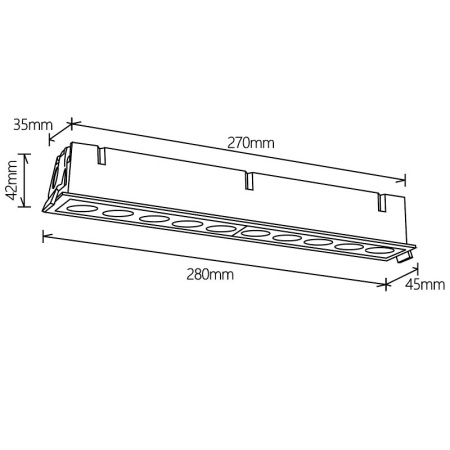 Встраиваемый светильник Mantra BLAU 9134