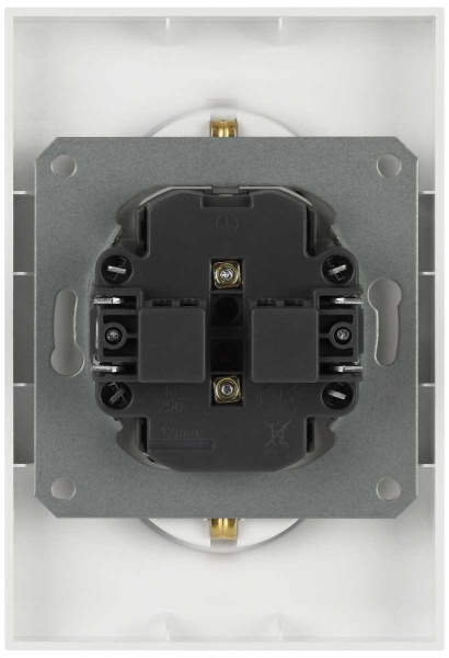 Розетка ЭРА Arktik 16-2107-01 без заземления двойная 2X2P 16А-250В белый Б0071681
