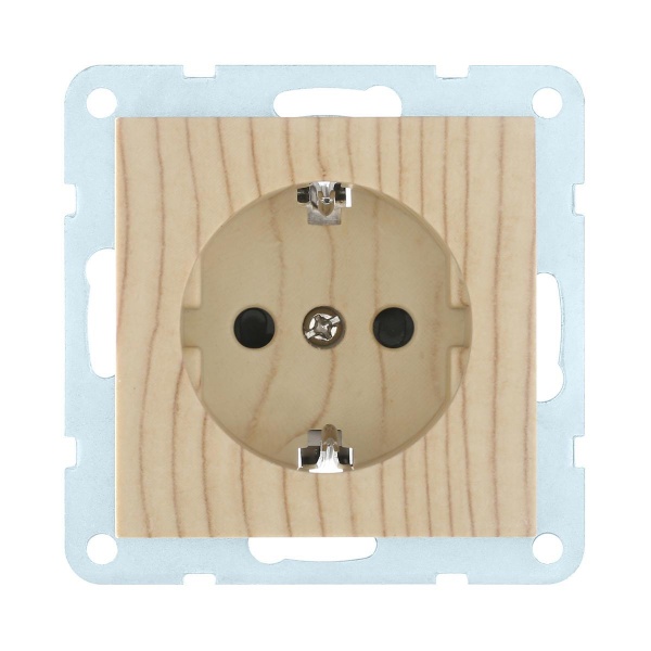 Розетка LK Studio с з/к, со шторками (сосна) LK60 863225-1