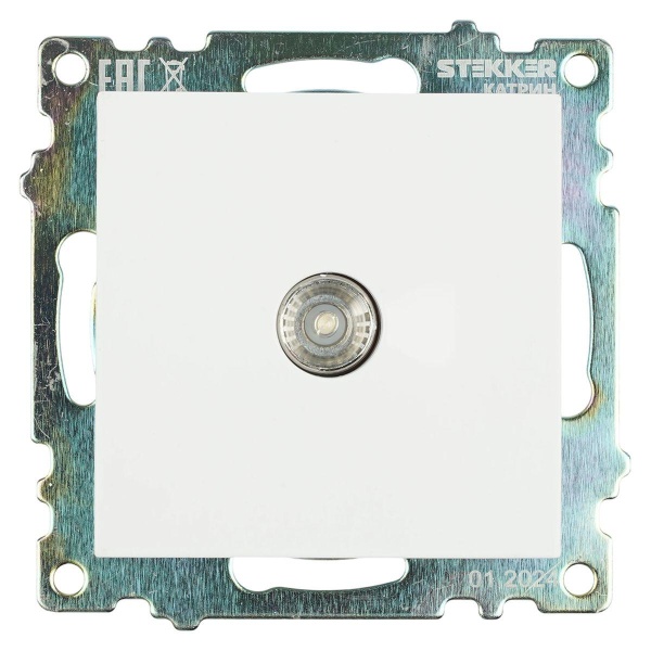 ТВ-розетка Stekker Катрин белый GLS00-7108-01 39306