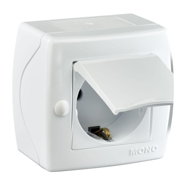 Розетка 2К+З Mono Electric Octans IP20 16A 250V с крышкой винтовое подключение белый 104-010107-118 Розетка 2К+З Mono Electric Octans IP20 16A 250V с крышкой винтовое подключение белый 104-010107-118