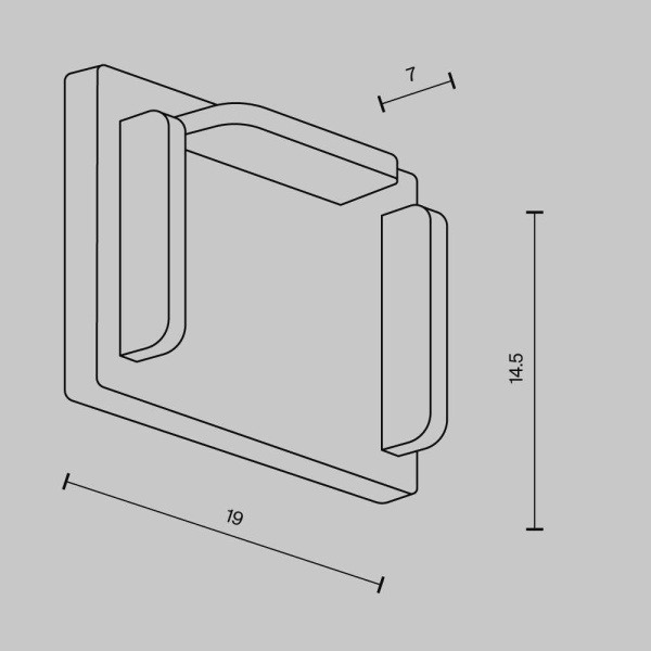 Заглушки к накладному/встраиваемому шинопроводу Exility X 2шт, черные Maytoni Technical EXILITY X Accessories for tracks Exility X TRA239EC-41B