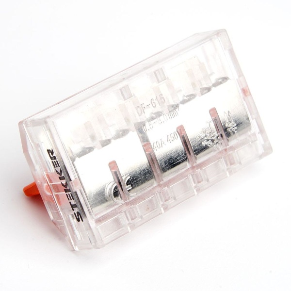 Универсальная компактная клемма 5-проводная Stekker, LD221-615 39865