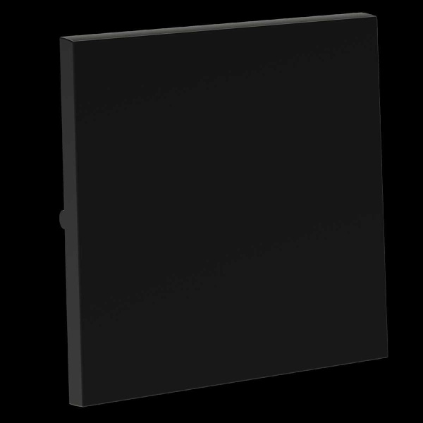 Клавиша для выключателя/переключателя одноклавишного S70 (черный матовый) Voltum VLS000108
