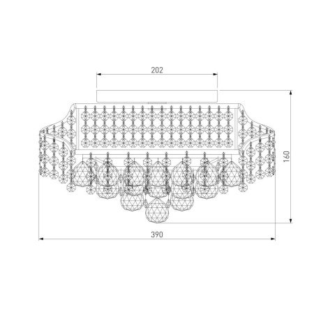 Потолочная люстра Eurosvet 16017/6 белый с серебром Strotskis