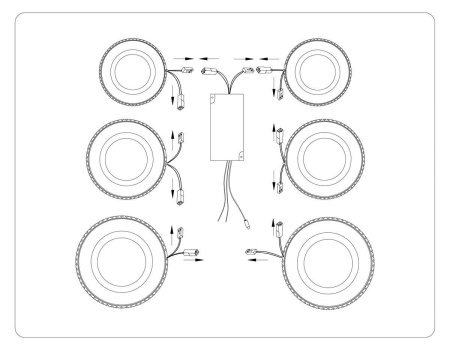 Потолочная светодиодная люстра Ambrella light Acrylica Original FA8874
